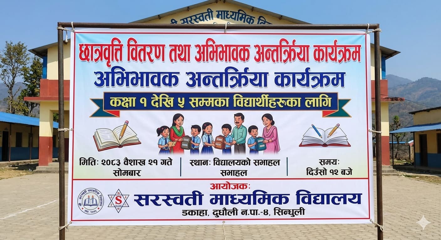 छात्रवृत्ति वितरण तथा अभिभावक अन्तरक्रिया